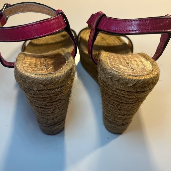 Marc By Marc Jacobs Colorblock Leather Raffia Wedge Sandals EU size 41 - Picture 6 of 14